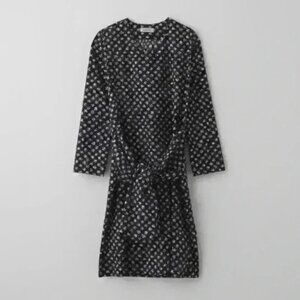 A Détacher Printed Knee-Length Dress Size: M | US 8